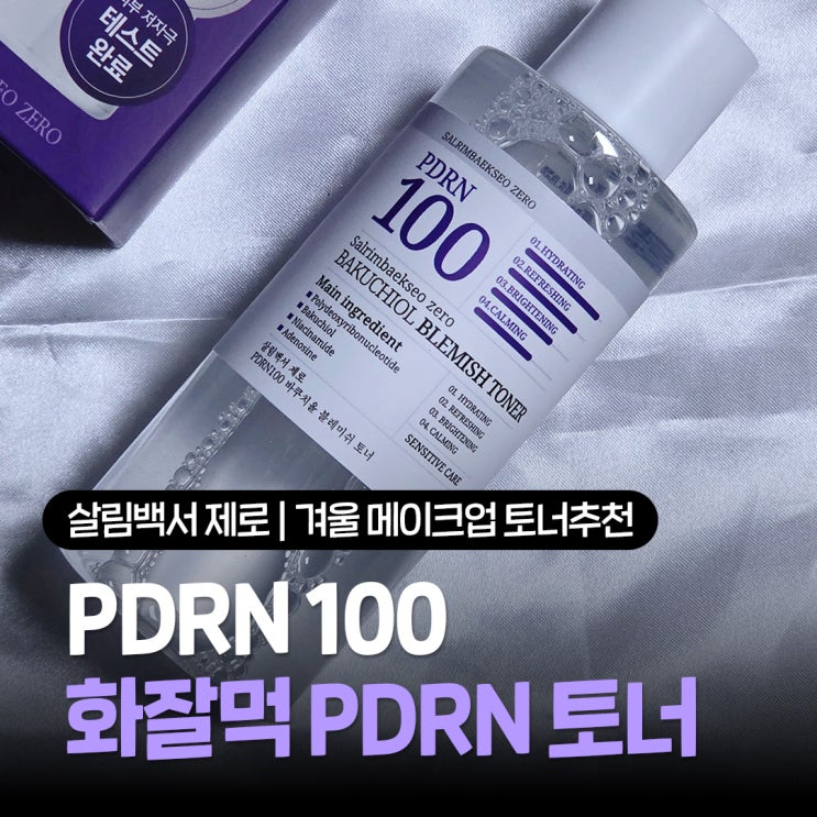  겨울 메이크업 토너추천 가성비 좋은 살림백서 제로 PDRN 100으로 화잘먹 피부 만들기