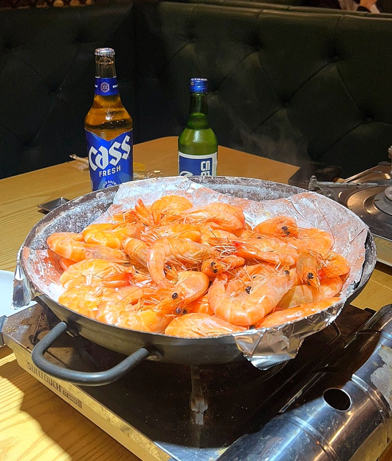 [부산 기장 맛집] 생새우, 대하구이 술집 - 황금새우기장본점 / 솔직후기니까 방문 전 꼭 봐주....