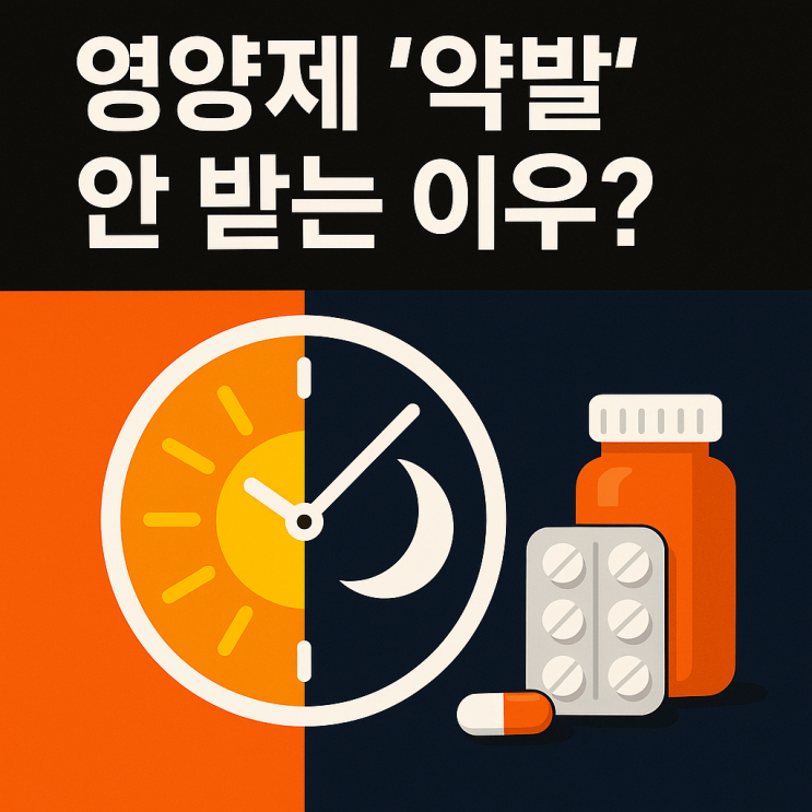  영양제 '약발' 안 받는 이유? 복용 시간만 바꿔도 효과 200% 올리는 꿀팁