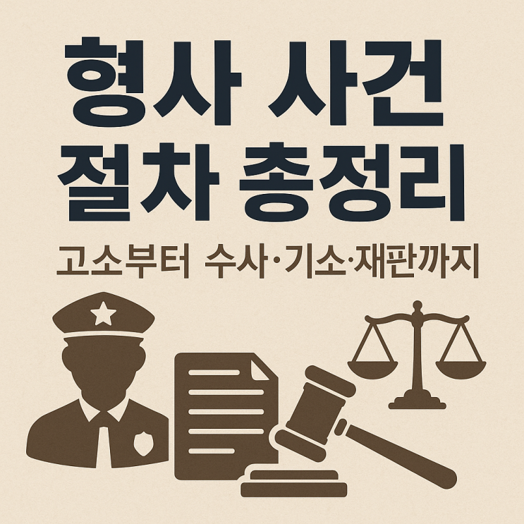  형사 사건 절차 총정리 – 고소부터 수사·기소·재판까지 전체 흐름