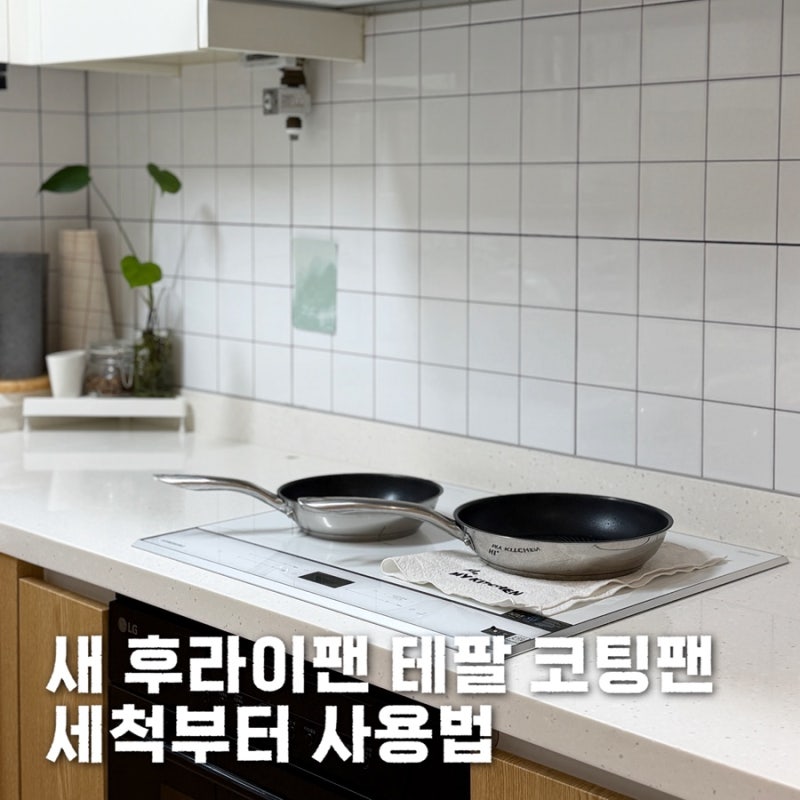 새 후라이팬 테팔 코팅팬 세척부터 사용법까지 한 번에 정리
