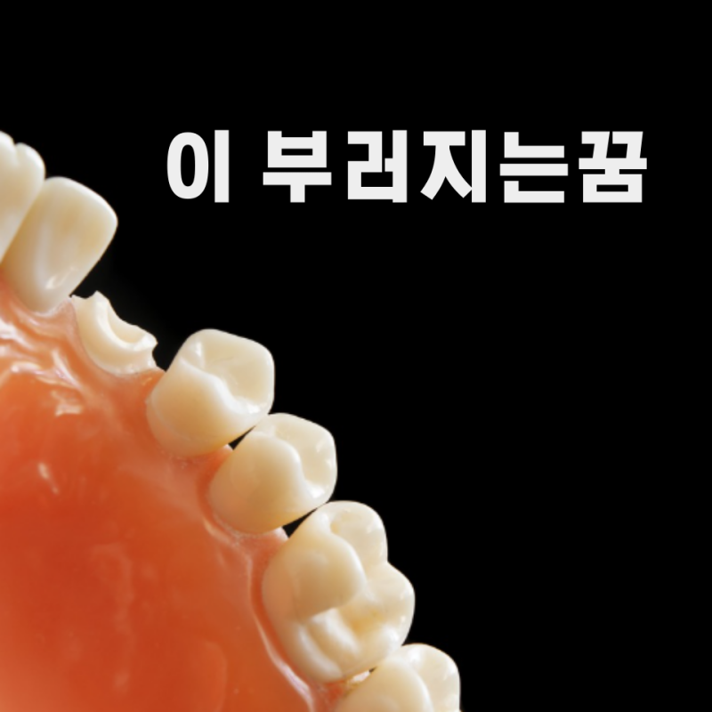 이빨 꿈 앞니 어금니가 부러지는 꿈 풀이