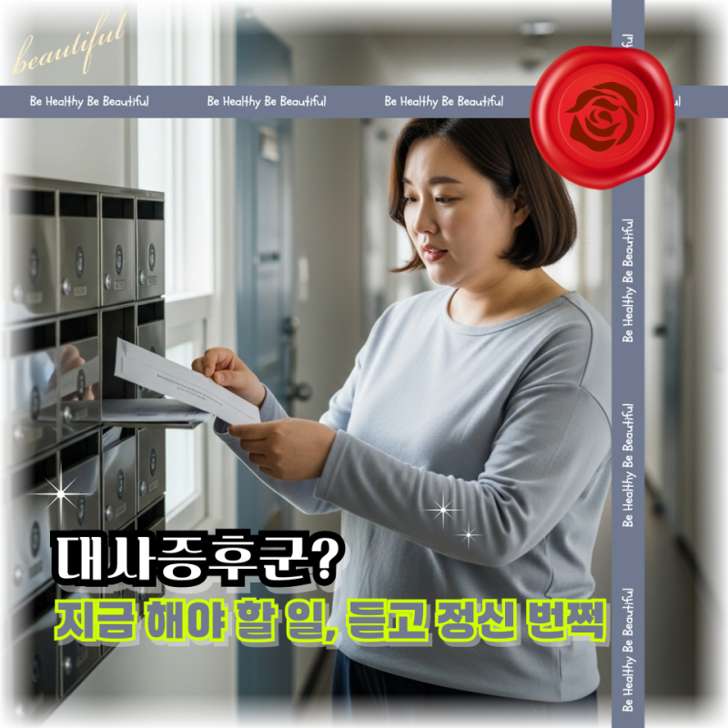 보건소에서 왠 대사증후군 안내문이? 뜻은 알겠는데 “지금 바로 해야 할 일”은 뭘까?