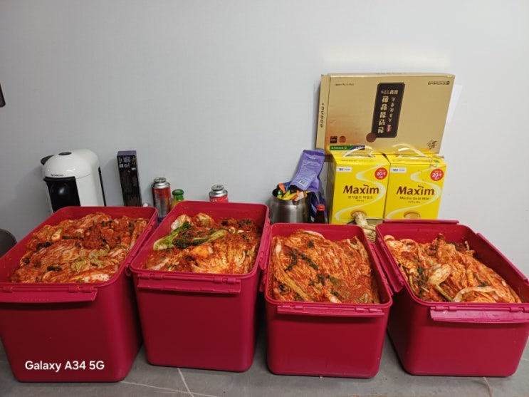 <b>혼자는</b> 처음해보는 40kg 김장 도전