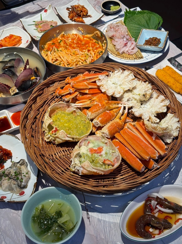  광주 대게 킹크랩 맛집 수율 좋은 첨단 대게수산 룸식당 수율 뜻