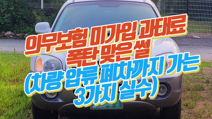   의무보험 미가입 과태료 폭탄 맞은 썰 (차량 압류 폐차까지 가는 3가지 실수)