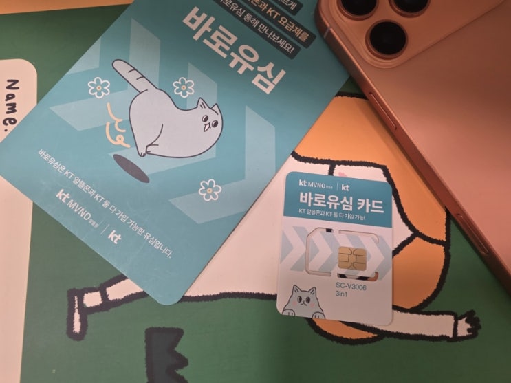  선불폰비대면개통 kt usim 이름 바로유심 신청 방법