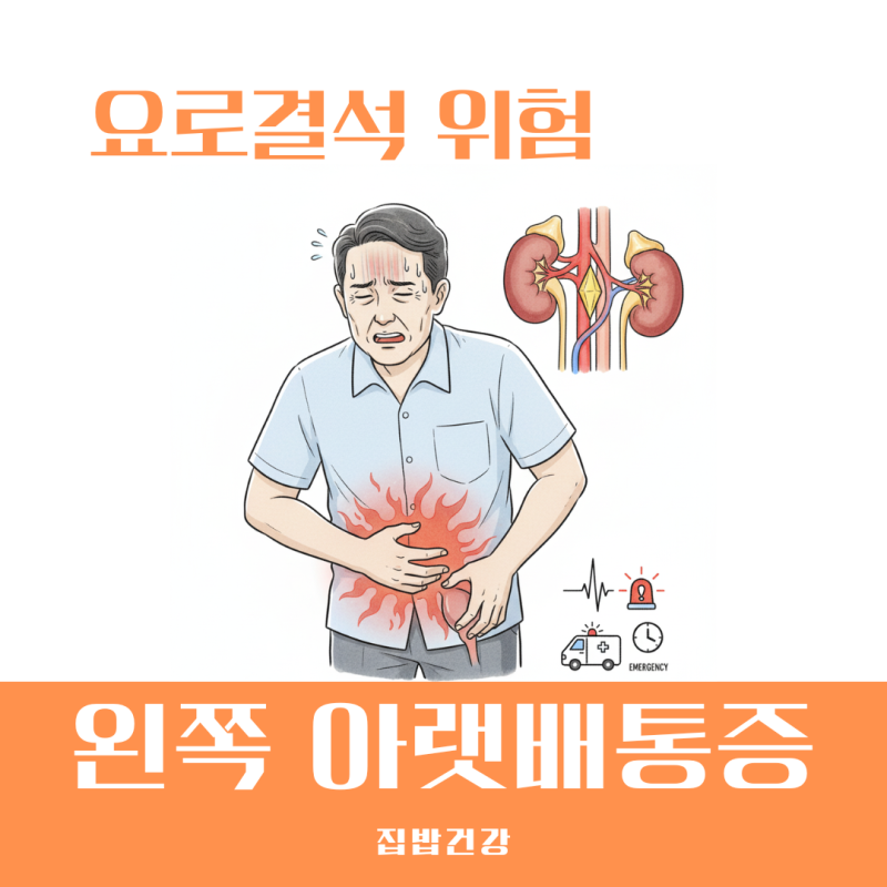 남자 왼쪽 아랫배 통증 고환까지 뻗친다면 요로결석 의심 증상