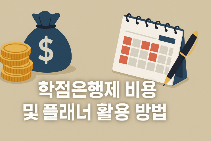  학점은행제 비용 및 플래너 활용 방법