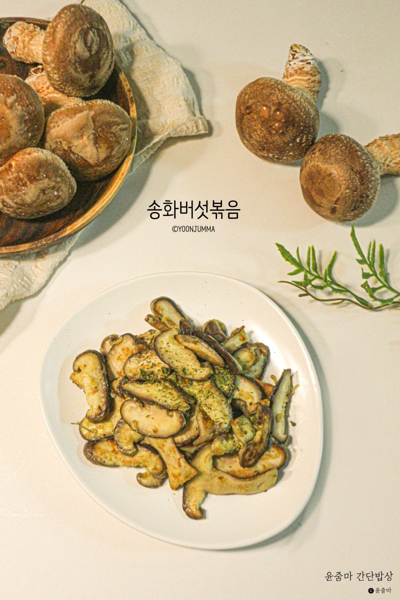 송화버섯 볶음 만드는법 마트 버섯구이 요리 먹는법 보관법