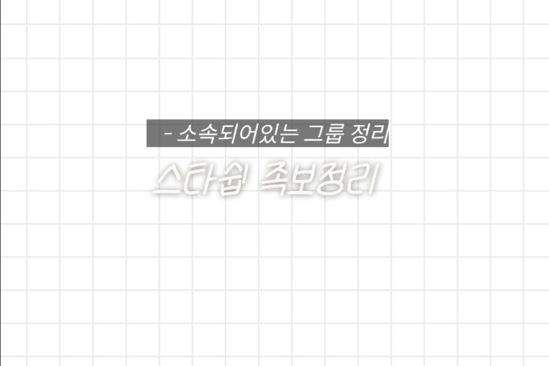 스타쉽 족보정리 ⭐️