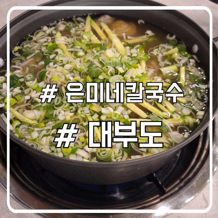  대부도 칼국수 맛집 은미네칼국수｜신선한 조개 가득한 애견동반 식당