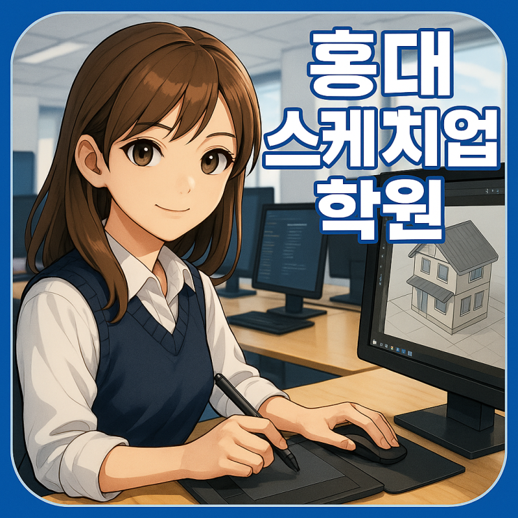  홍대스케치업학원｜3D 공간을 설계하고 표현하는 인테리어 전문 과정
