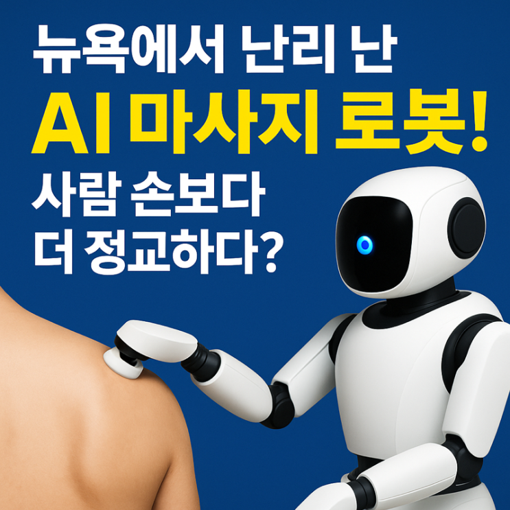   뉴욕에서 난리 난 AI 마사지 로봇! ️