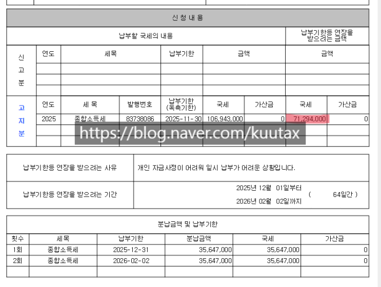  2025년 종합소득세 중간예납ㅣ납세담보 면제 특례 7,000만원 -> 1억 상향