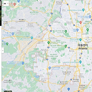 미국 지도 한글판, 한글 표시