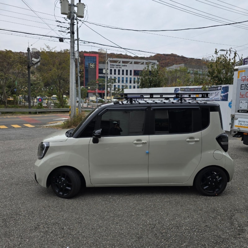 기아 레이 루프 캐리어 루프렉 루프바스켓 장착 튜닝