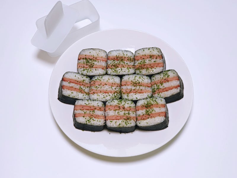 다이소 사각 무스비틀 후기! 간단한 스팸 사각김밥 만들기