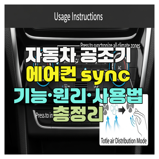  자동차 공조기 에어컨 sync 기능·원리·사용법 총정리