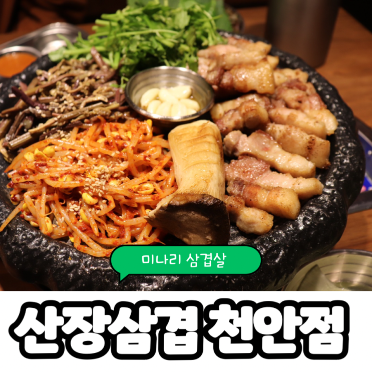  토박이가 알려주는 천안성정동맛집 고기구워주는집 미나리삼겹살