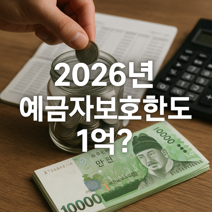  예금자보호 한도 1억, 2026년 시행? (5천만 원에서 상향, 국회 논의 쟁점 총정리)