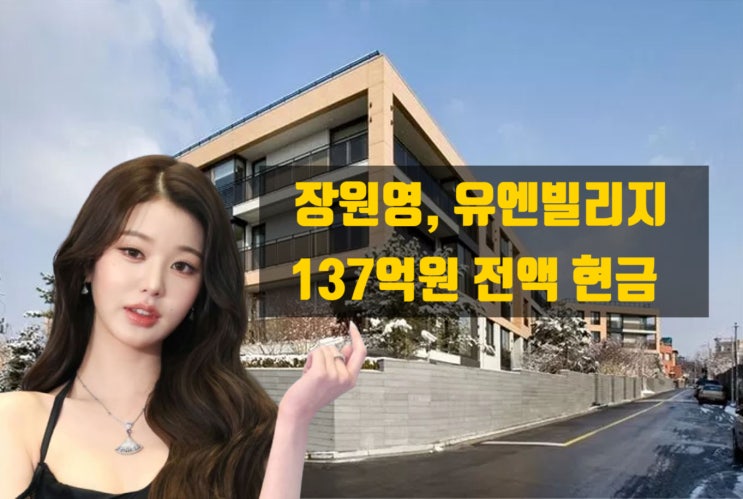  장원영, 137억 전액 현금으로 유엔빌리지 매입 — 부의 상징이 된 한남동 언덕