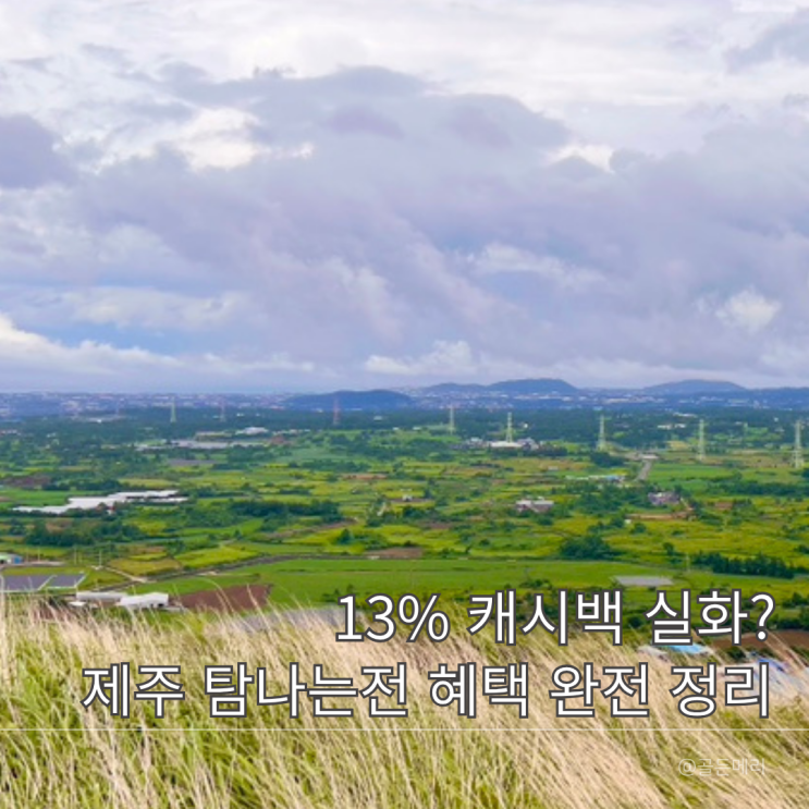  제주도 여행 준비 탐나는전 지금 충전해야 하는 이유