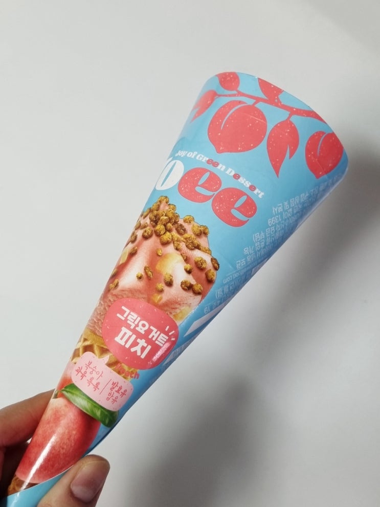  아이스크림 할인점 조이 그릭요거트 피치 복숭아 아이스크림