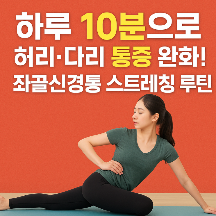  ️ 좌골신경통 완화 스트레칭 루틴