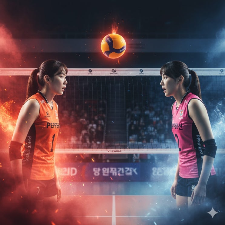  페퍼 vs 흥국 리벤지: '홈 3연승 무패' 징크스 VS 김수지 '1,050 블로킹' 대기록 변수 분석
