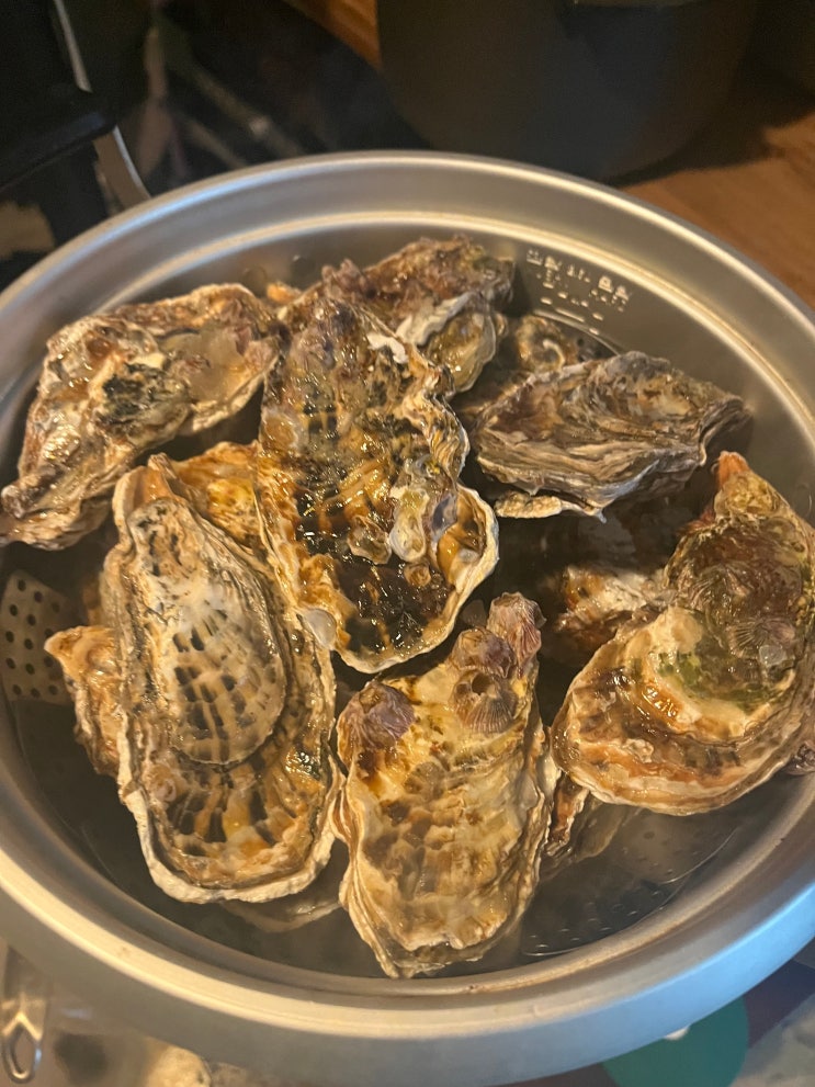  굴포차는 아니지만, 굴 5kg는 집에서 먹어줄 수 있지. 석화 5kg 해치우기(굴찜, 굴라면)