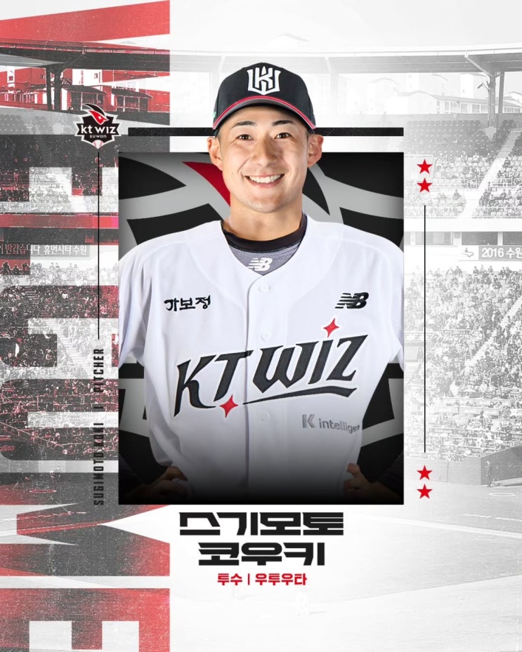 <b>kt</b> wiz, 아시아쿼터 투수 <b>스기모토</b> 코우키 <b>영입</b>