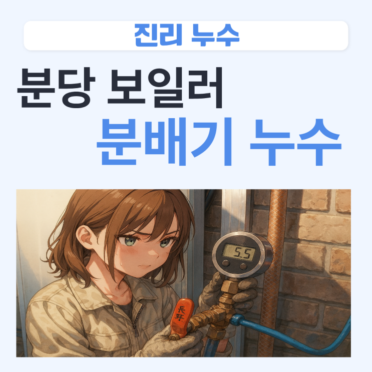  분당 보일러 분배기 누수탐지 보험처리로 공사 비용 아껴볼게요!