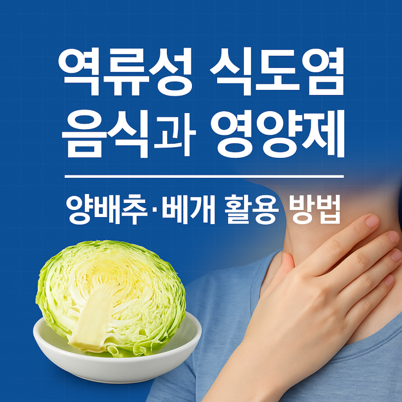 역류성 식도염에 좋은 음식과 영양제