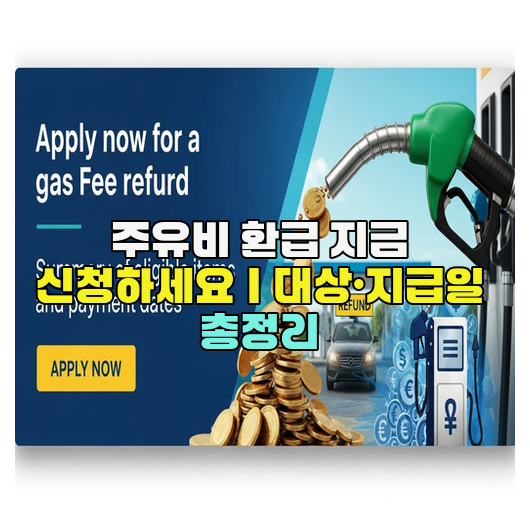  주유비 환급 지금 신청하세요｜대상·지급일 총정리