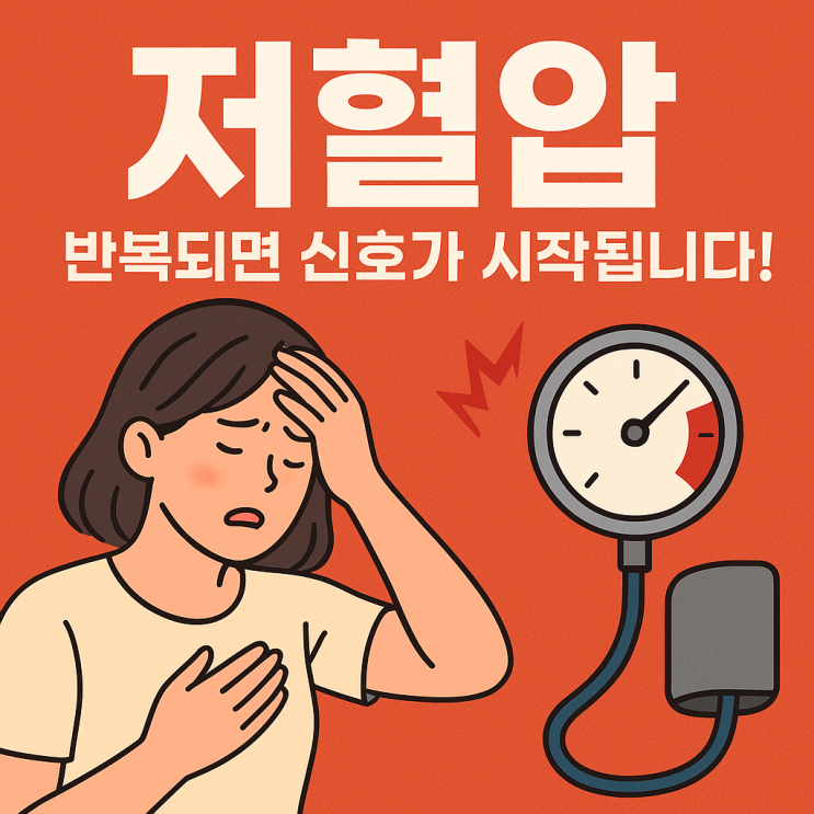  저혈압이 반복될 때 생기는 문제, 그냥 넘기면 안 되는 이유