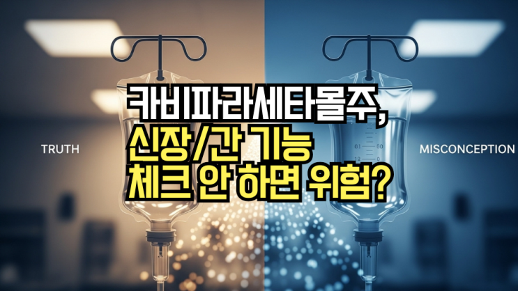  카비파라세타몰주 성분, 부작용, 가격까지! 정맥주사용 아세트아미노펜의 오해와 진실