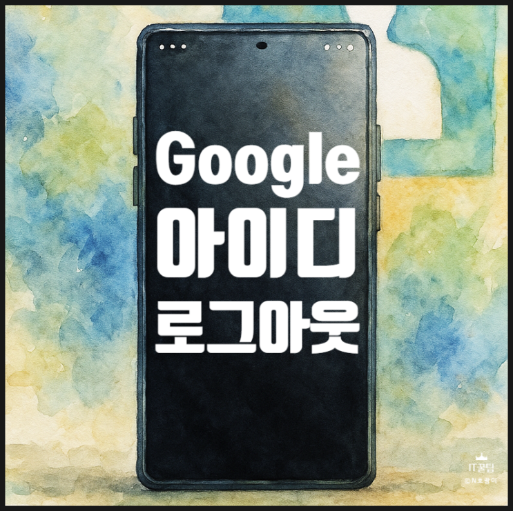  구글 아이디 로그아웃 하는 법 모바일 버전