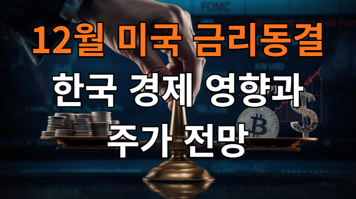  긴축의 그림자? 12월 FOMC 금리 동결 '불투명'…  한국 금리·환율·주가 전망 핵심 꿀팁