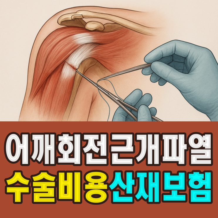  어깨 회전근개파열 수술 비용과 재활 치료 산재보험 보상 신청하려면