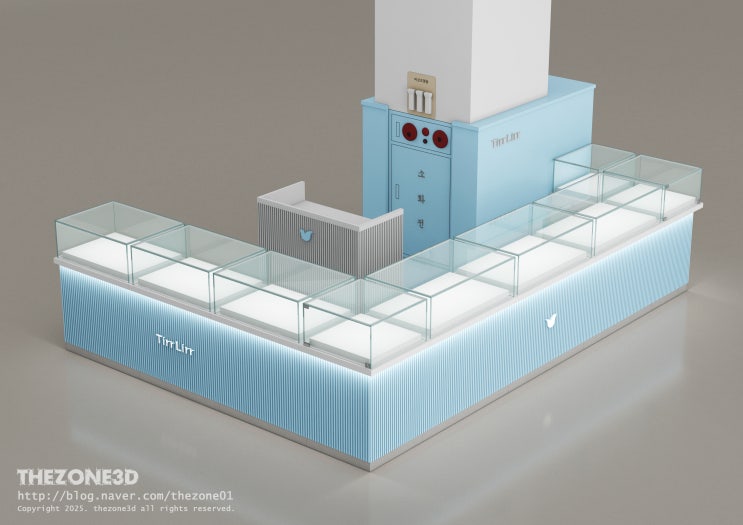  백화점 매장 인테리어 도면 설계 및 3D투시도 아이소메트릭 외주