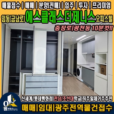  충장로|광천동 10분컷! 이 조경 실화?1인가구|신혼부부 추천 (광주 오피스텔_에스클래스 더제니스)