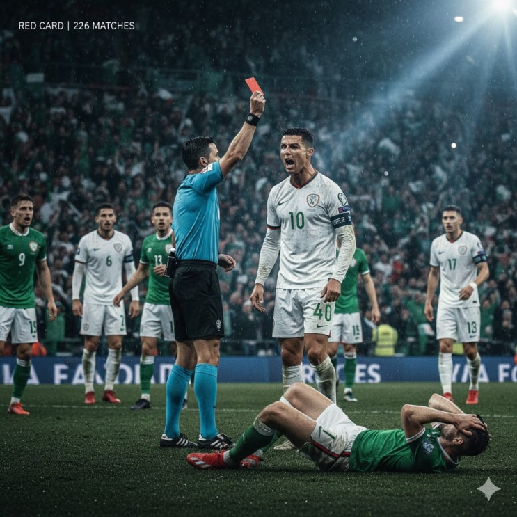 호날두 퇴장  FIFA 최소 3경기 징계? 포르투갈 월드컵 본선 결장 리스크 분석