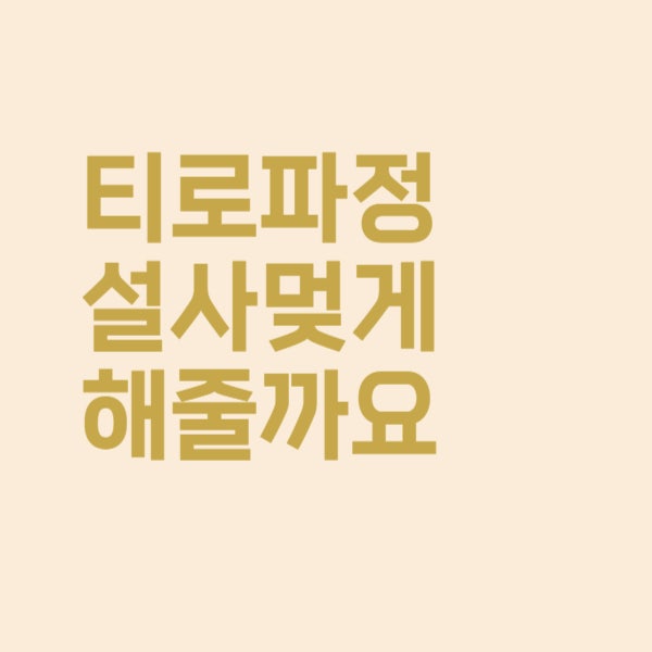  티로파정 진경제 설사 증상에도 효과가 있을까요?