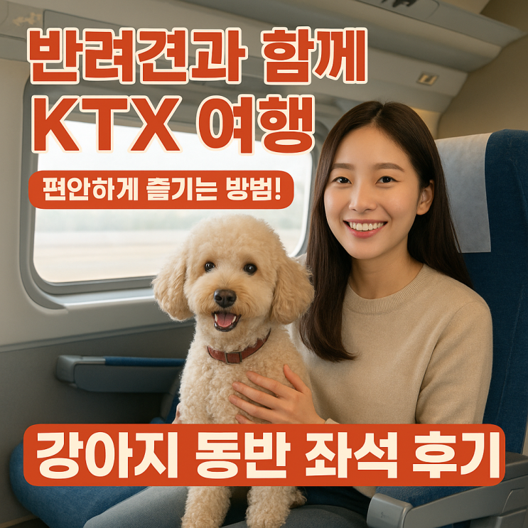   강아지 동반 가능한 KTX 좌석 후기, 함께 여행하는 즐거움!