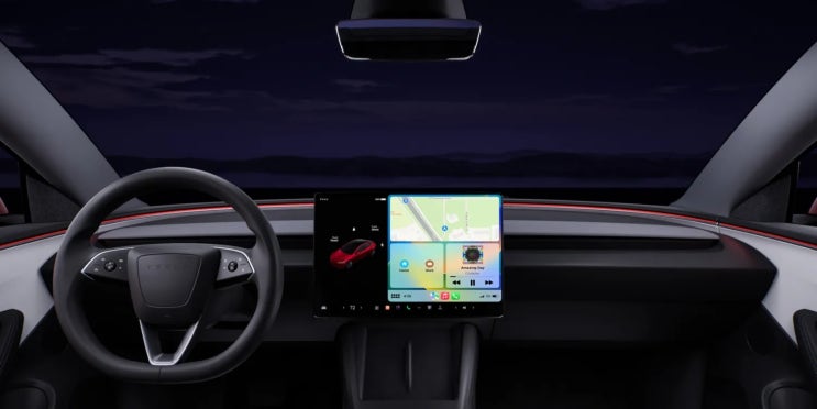  테슬라 CarPlay 테스트와 GM, 인포테인먼트 전략 비교