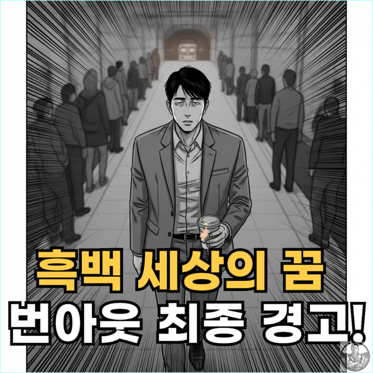  세상이 흑백으로 변하는 꿈, 열정 소진 번아웃의 마지막 경고입니다