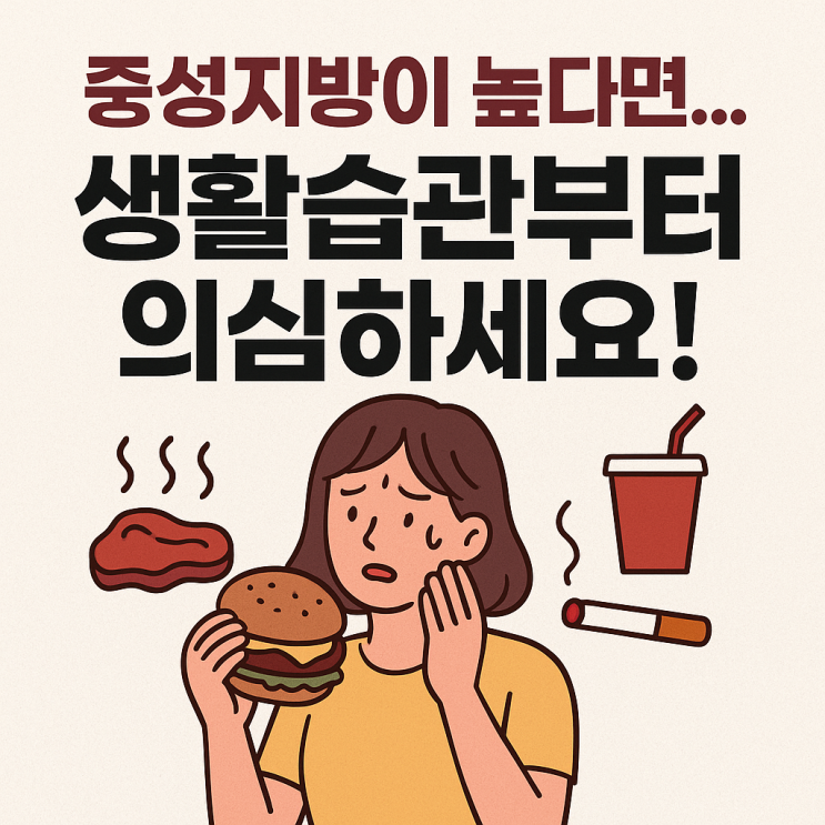  중성지방이 높은 사람들의 공통 습관은? 위험 신호를 확인하세요