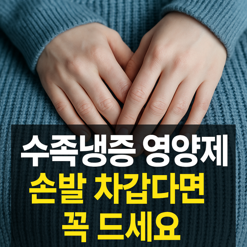 수족냉증 영양제 원인｜손발이 차가운 이유와 꼭 필요한 성분 정리