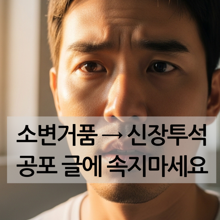  소변거품 방치하면 신장 투석. 과장된 공포에서 벗어나기